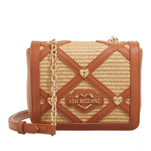

Сумка cross with chain Love Moschino, бежевый
