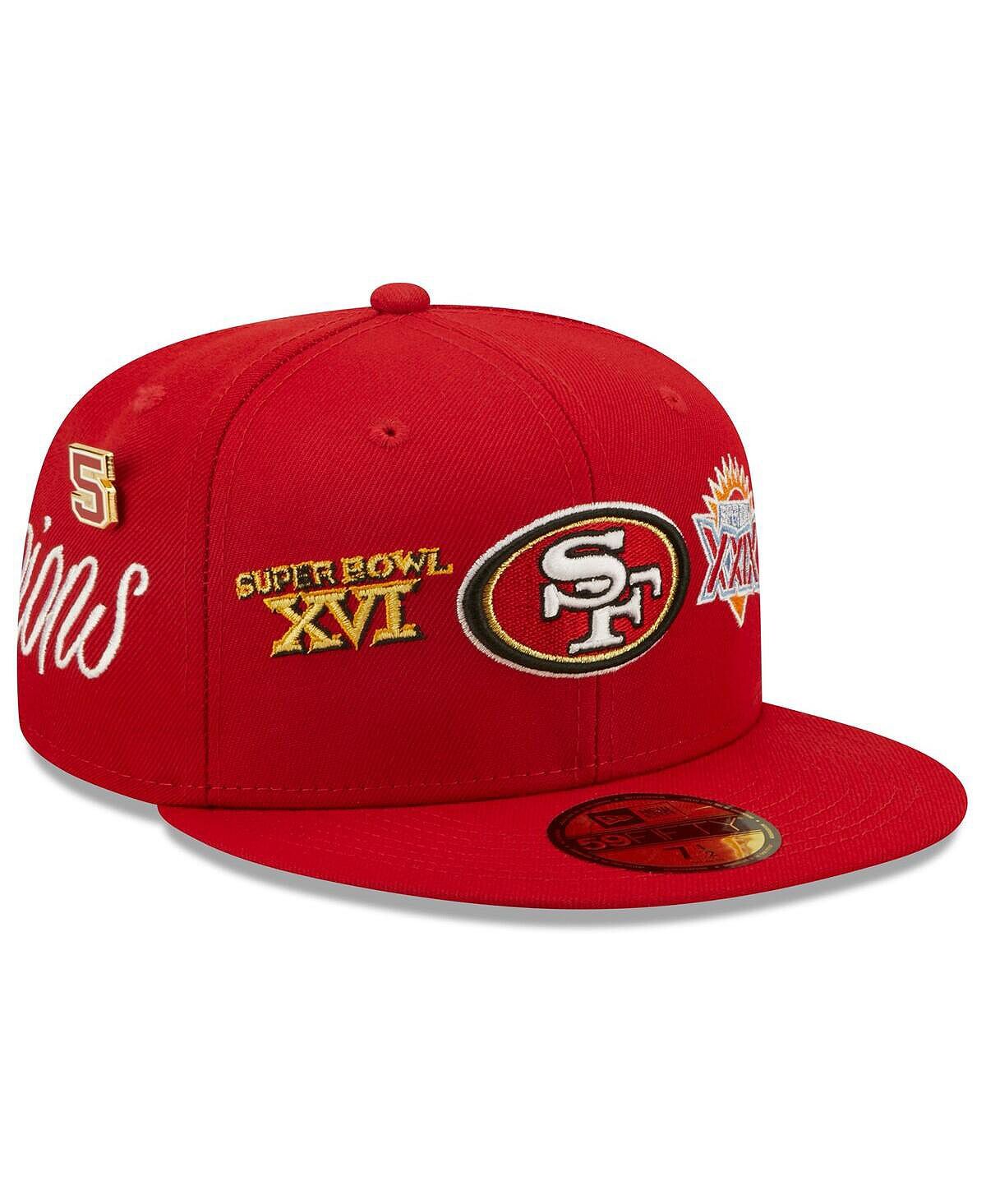 

Мужская приталенная шляпа Scarlet San Francisco 49ers Historic Champs 59FIFTY New Era