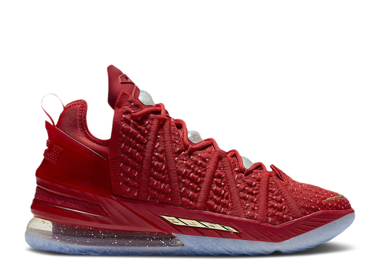 Кроссовки Nike Lebron 18 'X-Mas In La', красный
