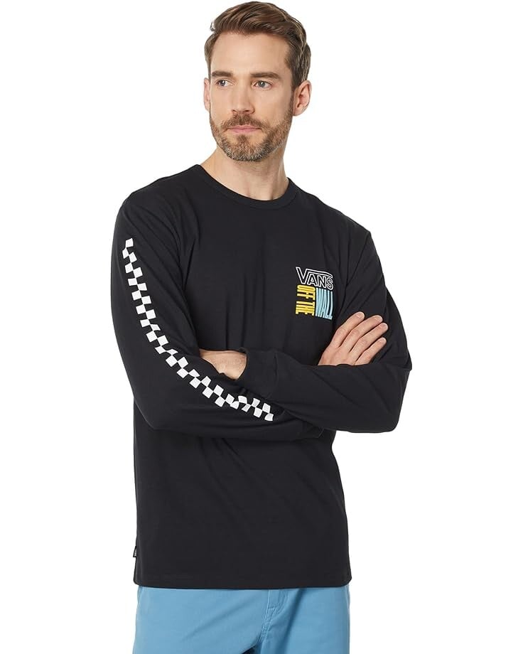 

Футболка с длинным рукавом Vans Off The Wall Stacked Up Long Sleeve Tee, черный