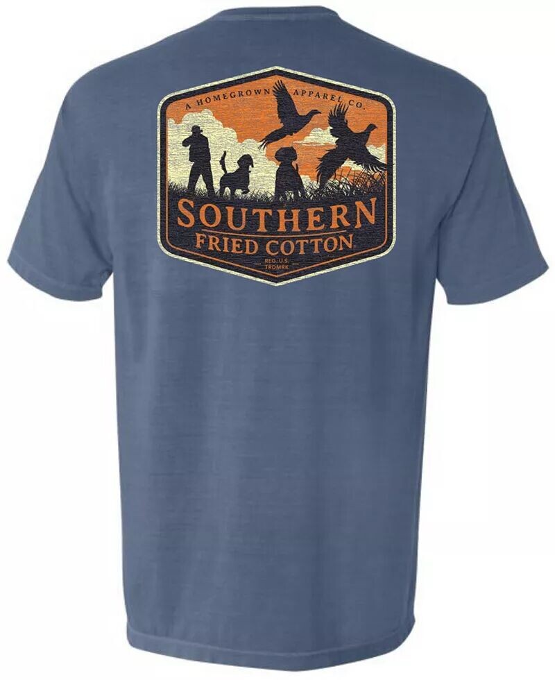 

Мужская футболка с коротким рукавом Southern Fried Cotton Hunter Hunter, синий