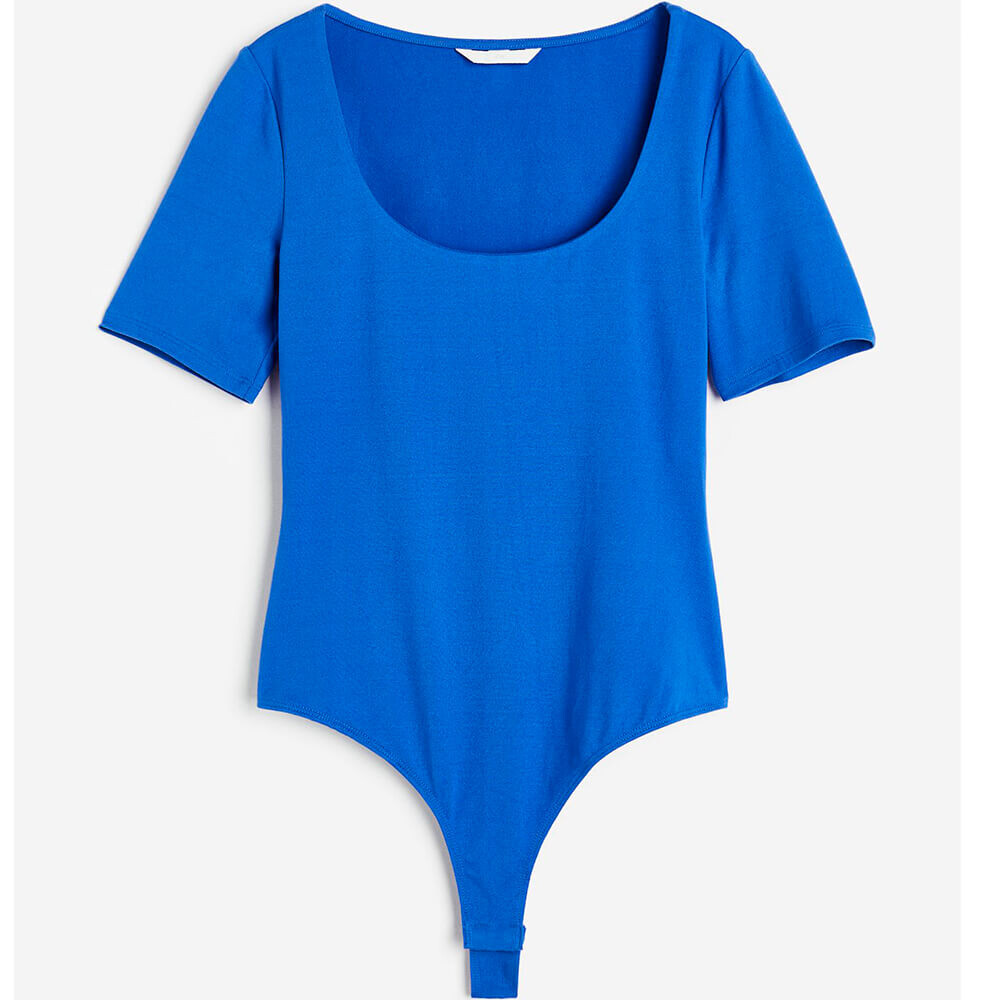 

Боди H&M Short-sleeved Thong, синий