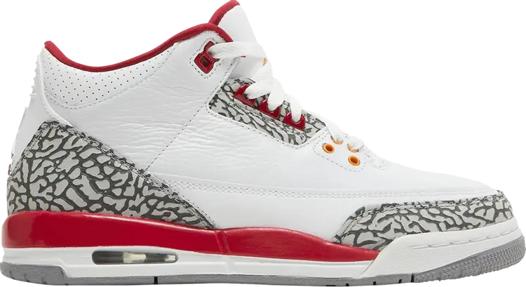 

Кроссовки Air Jordan 3 Retro GS Cardinal Red Sample, белый