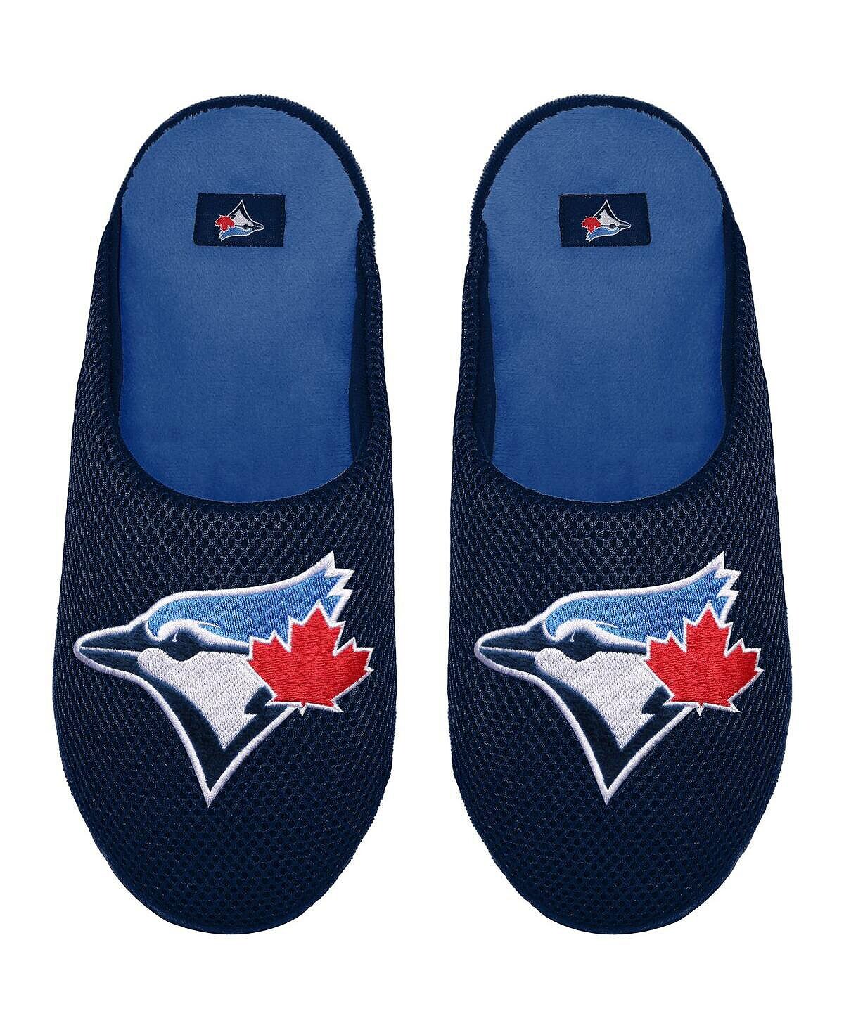 

Мужские сетчатые тапочки с цветными блоками toronto blue jays с большим логотипом FOCO, синий