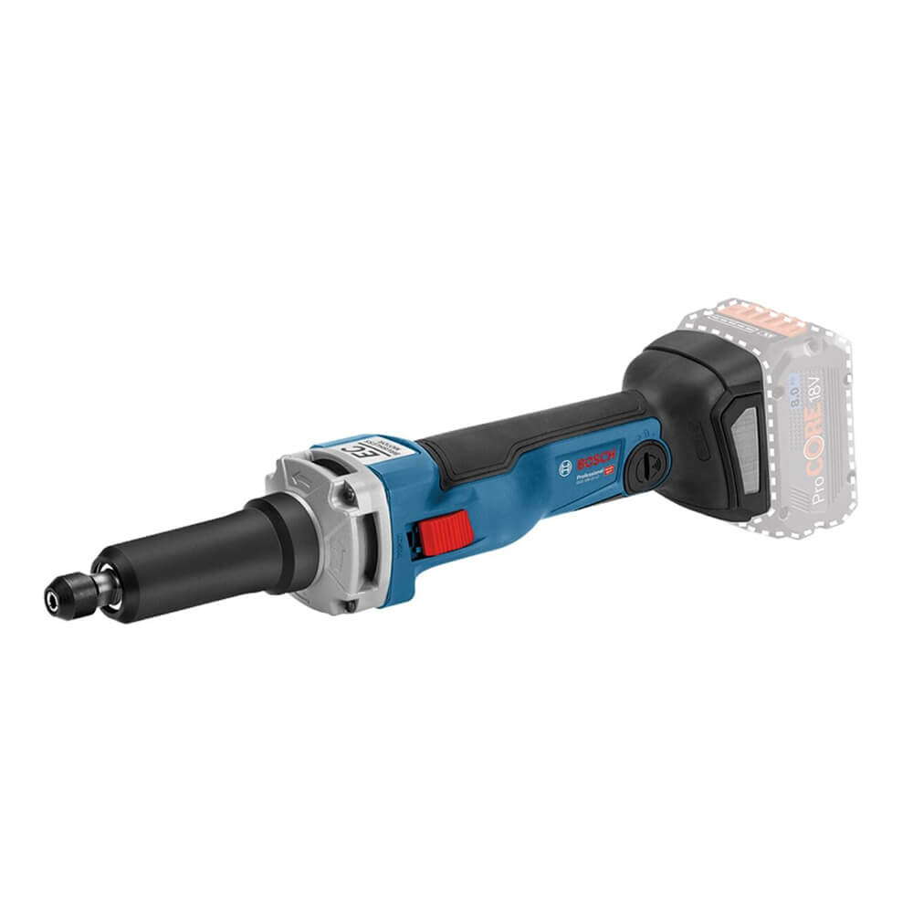 Аккумуляторная прямая шлифмашина Bosch GGS 18 V-23 LC (без аккумулятора) шлифмашина bosch ggs 18v 23 lc professional 0601229100 без акб