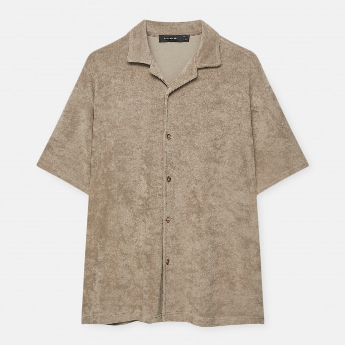 

Рубашка Pull&Bear Terry Short Sleeve, бежевый