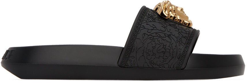 

Черные шлепанцы Палаццо Versace