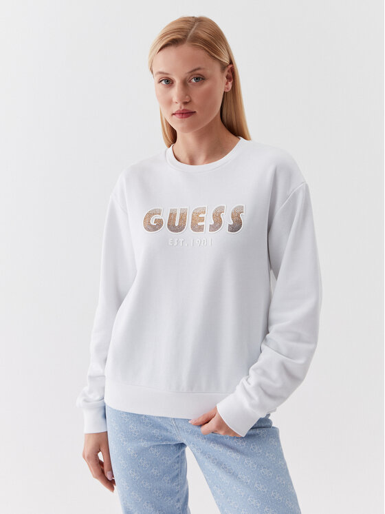 

Толстовка свободного кроя Guess, белый