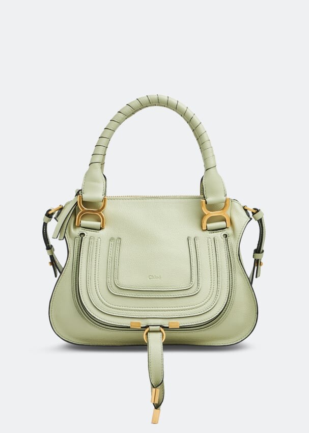 

Сумка CHLOÉ Marcie small double carry bag, зеленый