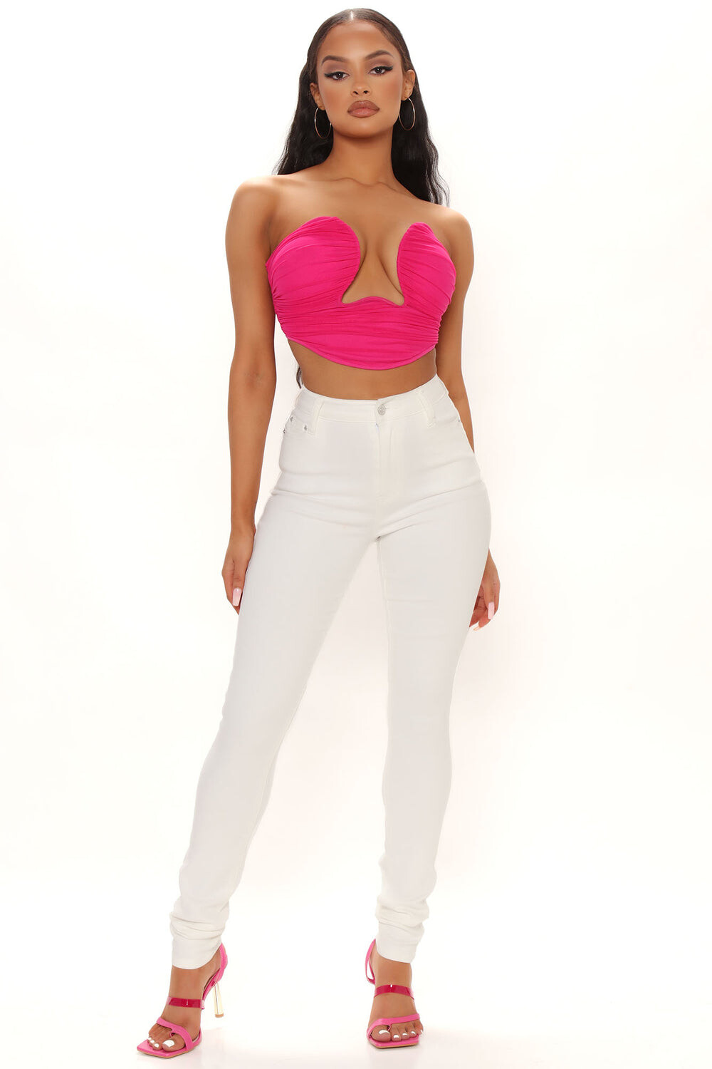 

Джинсы скинни Fashion Nova BOZ051T, белый