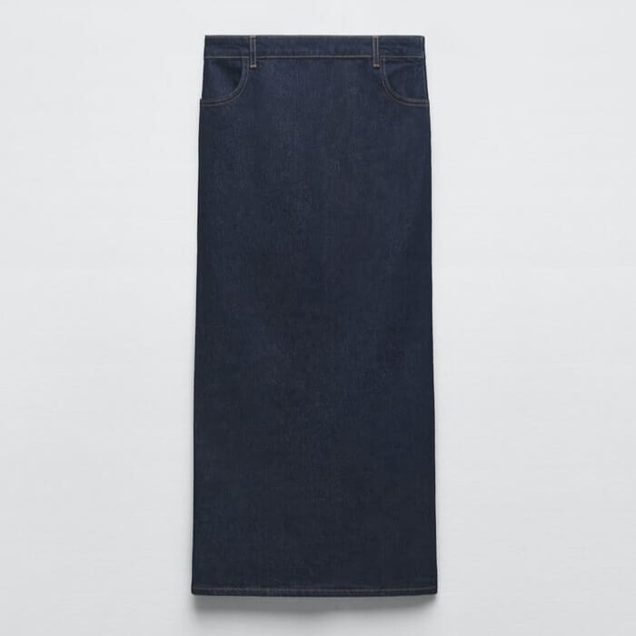 

Юбка Zara ZW Denim, синий
