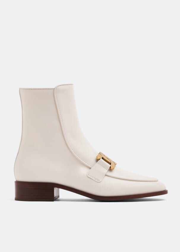 

Ботинки TOD'S Leather ankle boots, белый