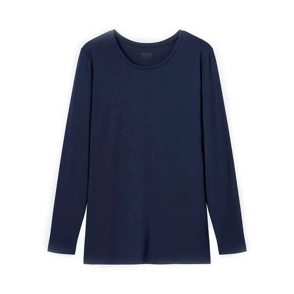

Свитшот Uniqlo Heattech Crew Neck Long Sleeved Thermal Top, тёмно-синий