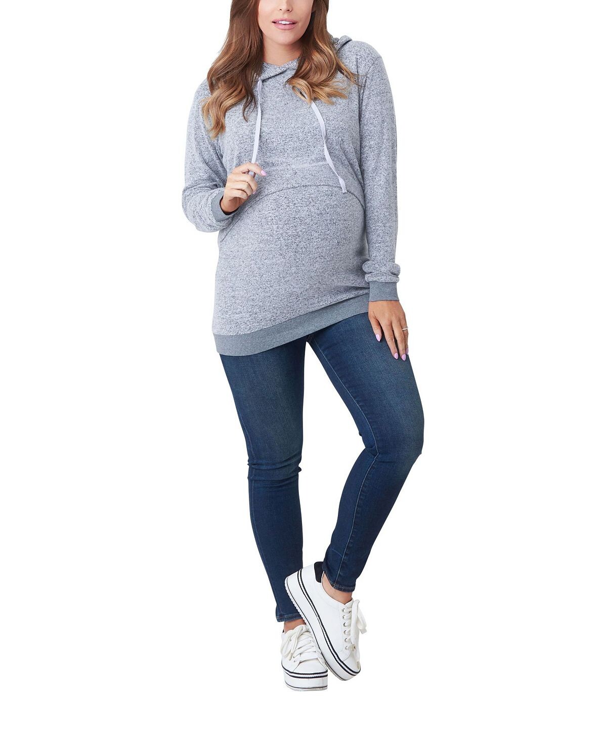 

Толстовка jojo для беременных и кормящих мам Nom Maternity, серый