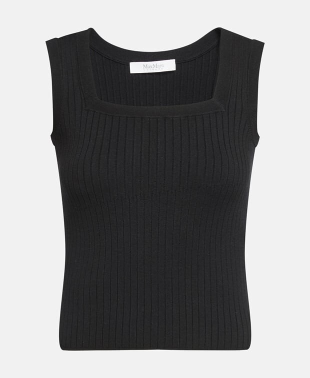 

Вязаный топ Max Mara, черный