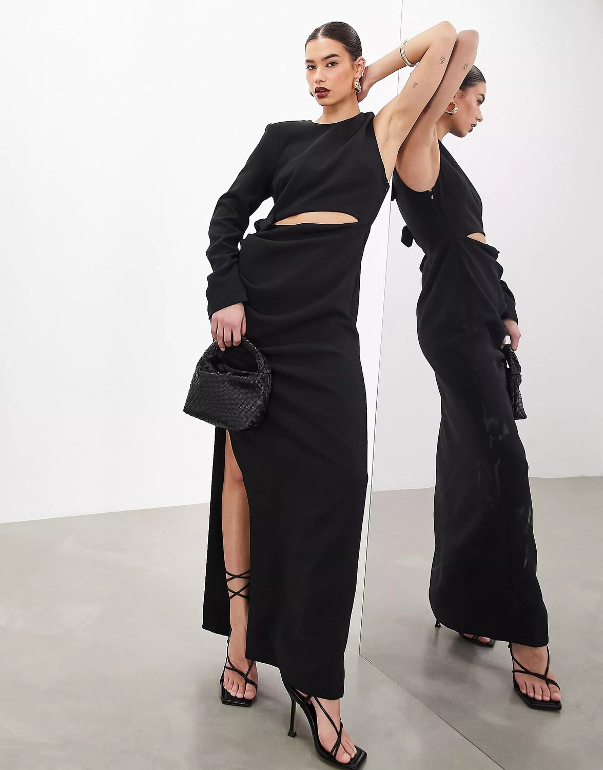 

Платье Asos Edition Crepe, черный