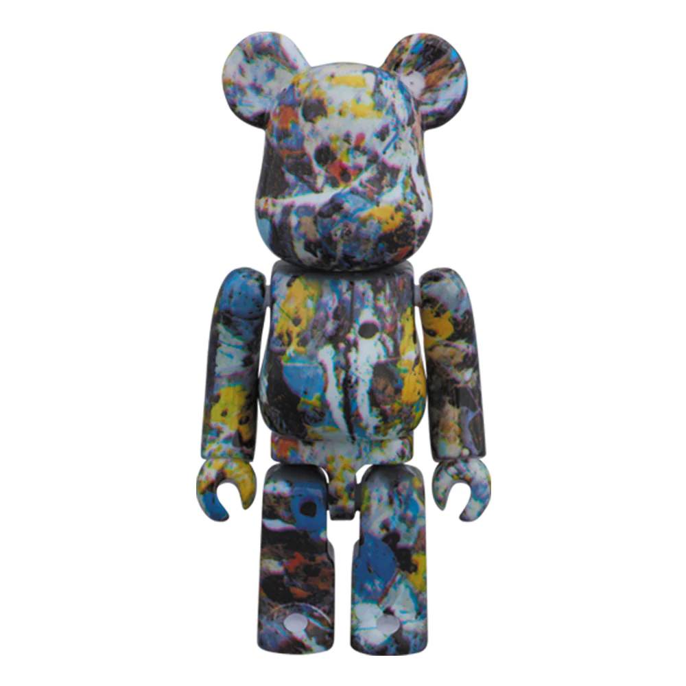 Фигурка виниловая Bearbrick Jackson Pollock Studio 100%, синий/мультиколор pollock