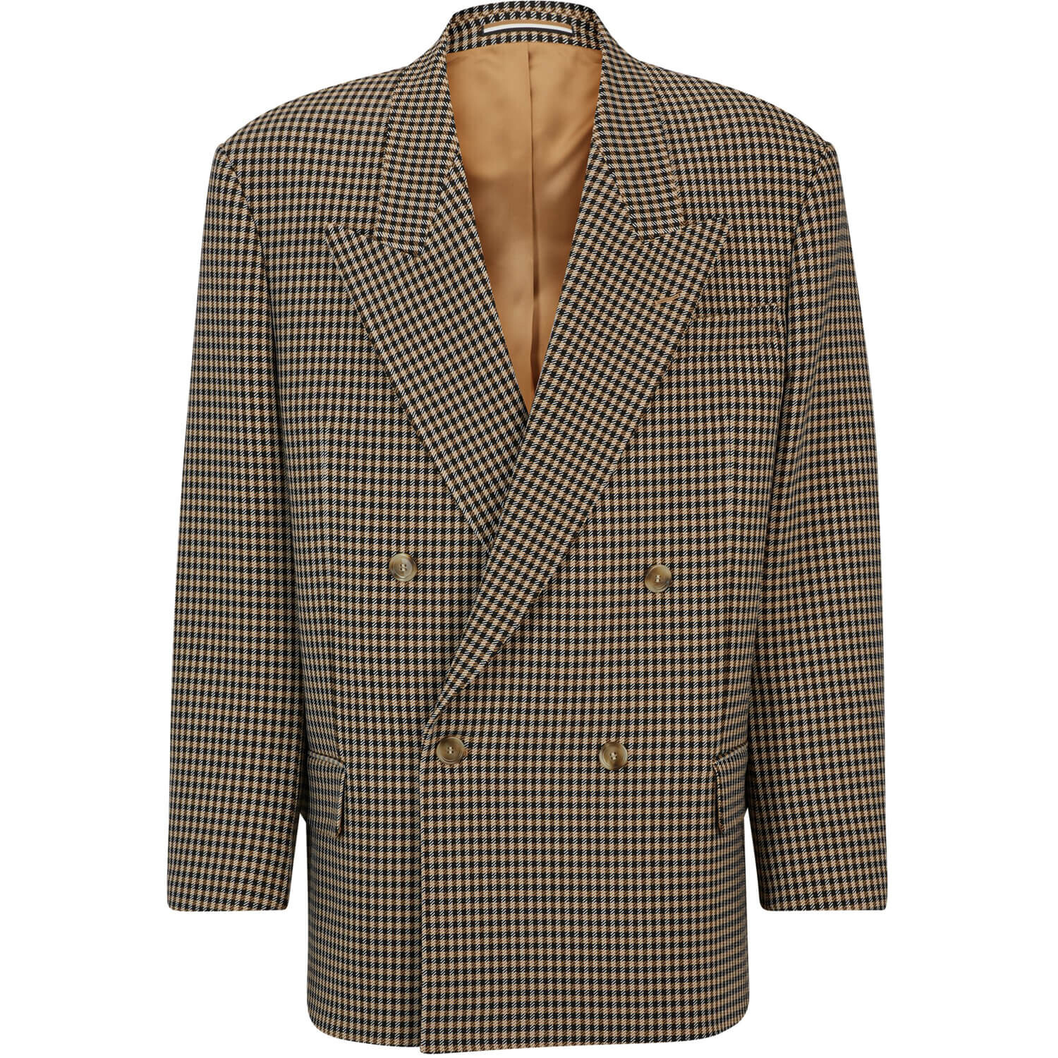 

Пиджак Boss Relaxed-Fit In Checked Stretch Cloth, бежевый