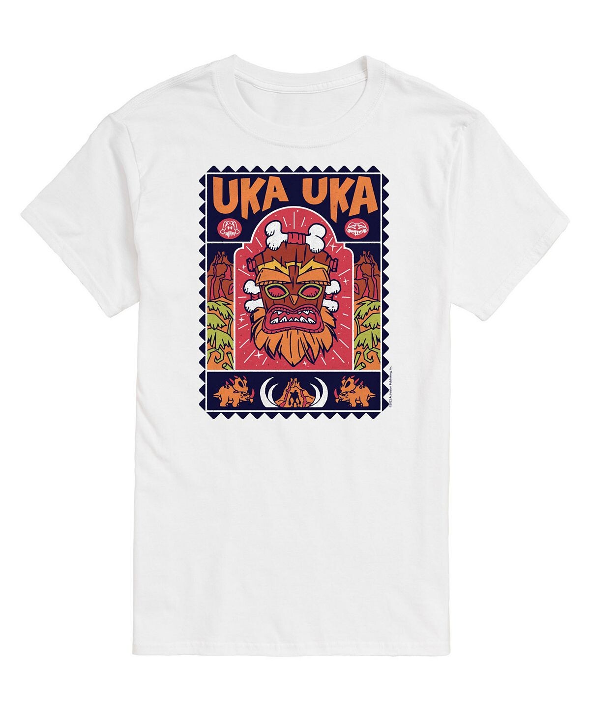 

Мужская футболка crash bandicoot uka uka AIRWAVES, белый