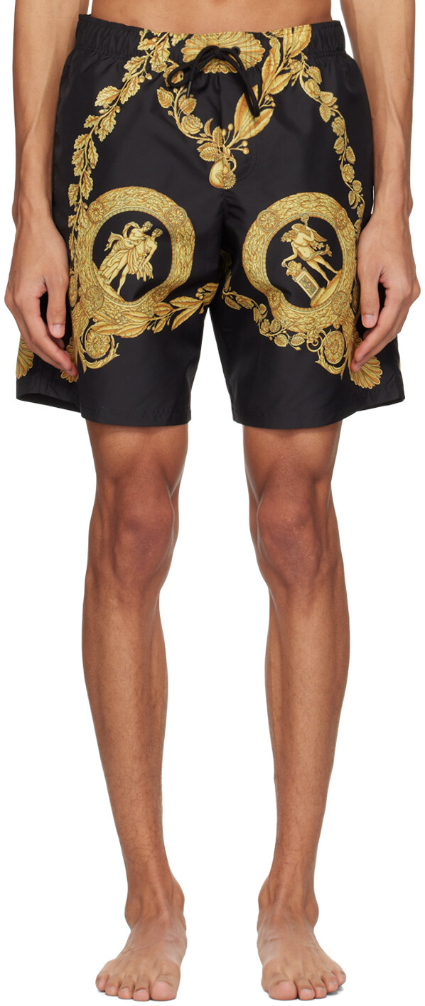 

Черный - Шорты для плавания Maschera Baroque Versace Underwear