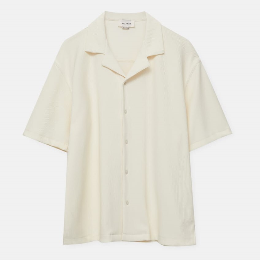 

Рубашка Pull&Bear Short Sleeve, белый