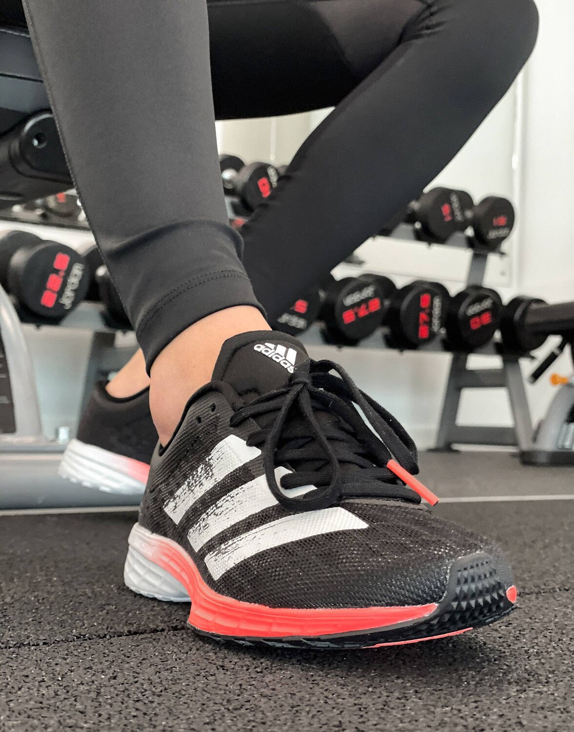 

Черно-оранжевые кроссовки adidas Adizero RC 2 W