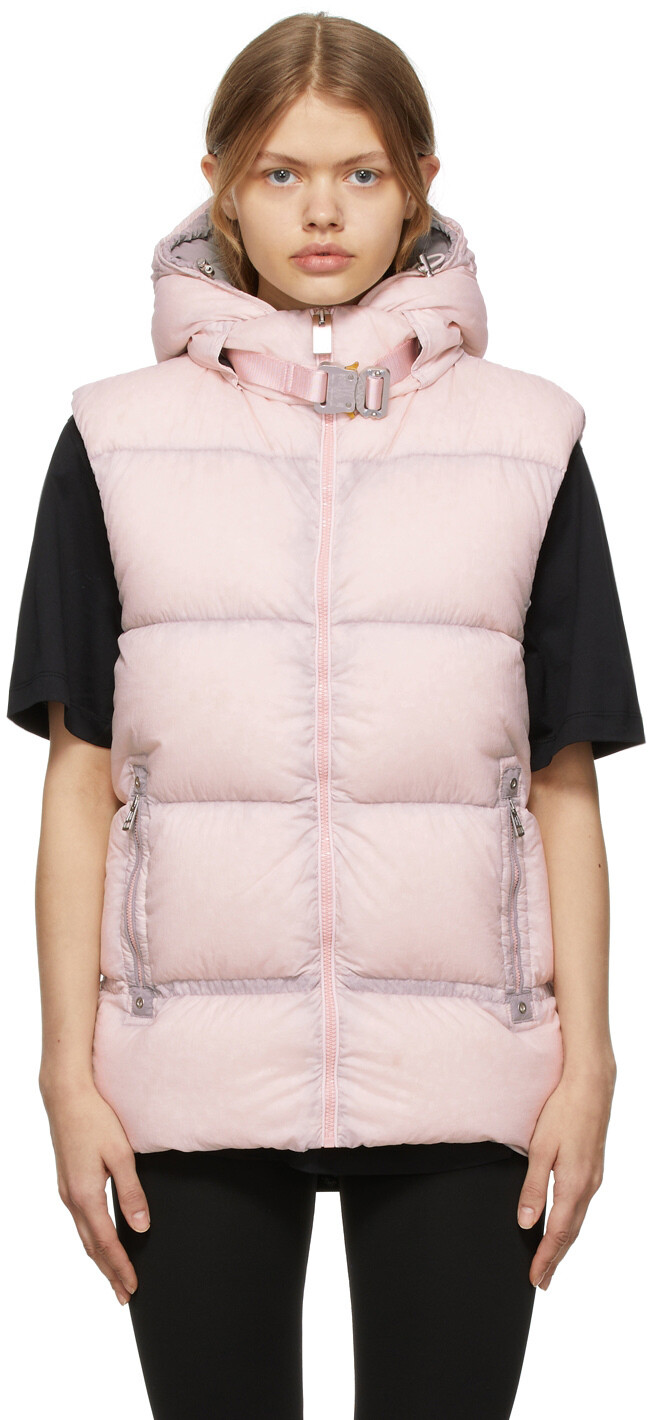 

6 Moncler 1017 ALYX 9SM Розовый жилет на пуху Draby Moncler Genius