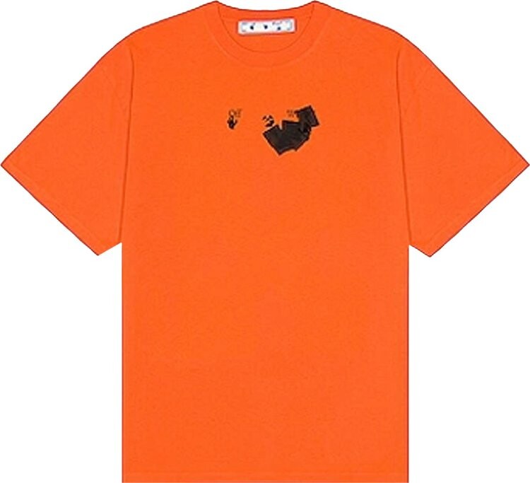 

Футболка Off-White Jumbo Marker Short-Sleeve Over Tee 'Orange/Black', оранжевый