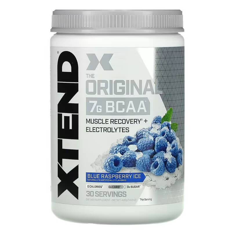 Аминокислоты BCAA Xtend со вкусом голубой малины 7г, 420 г аминокислоты bcaa xtend со вкусом голубой малины 7г 420 г