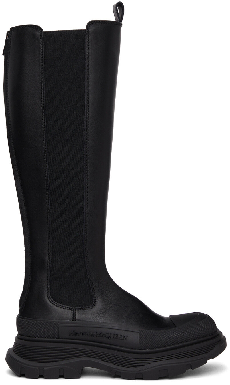 

Черные высокие сапоги Tread Slick Alexander McQueen