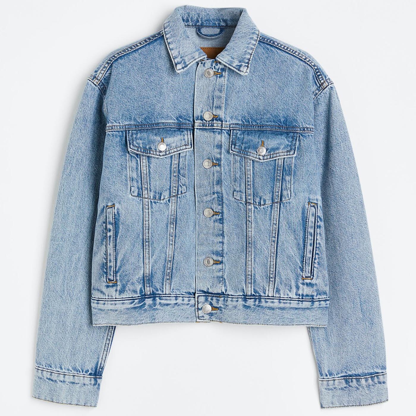 

Джинсовая куртка H&M Short, голубой