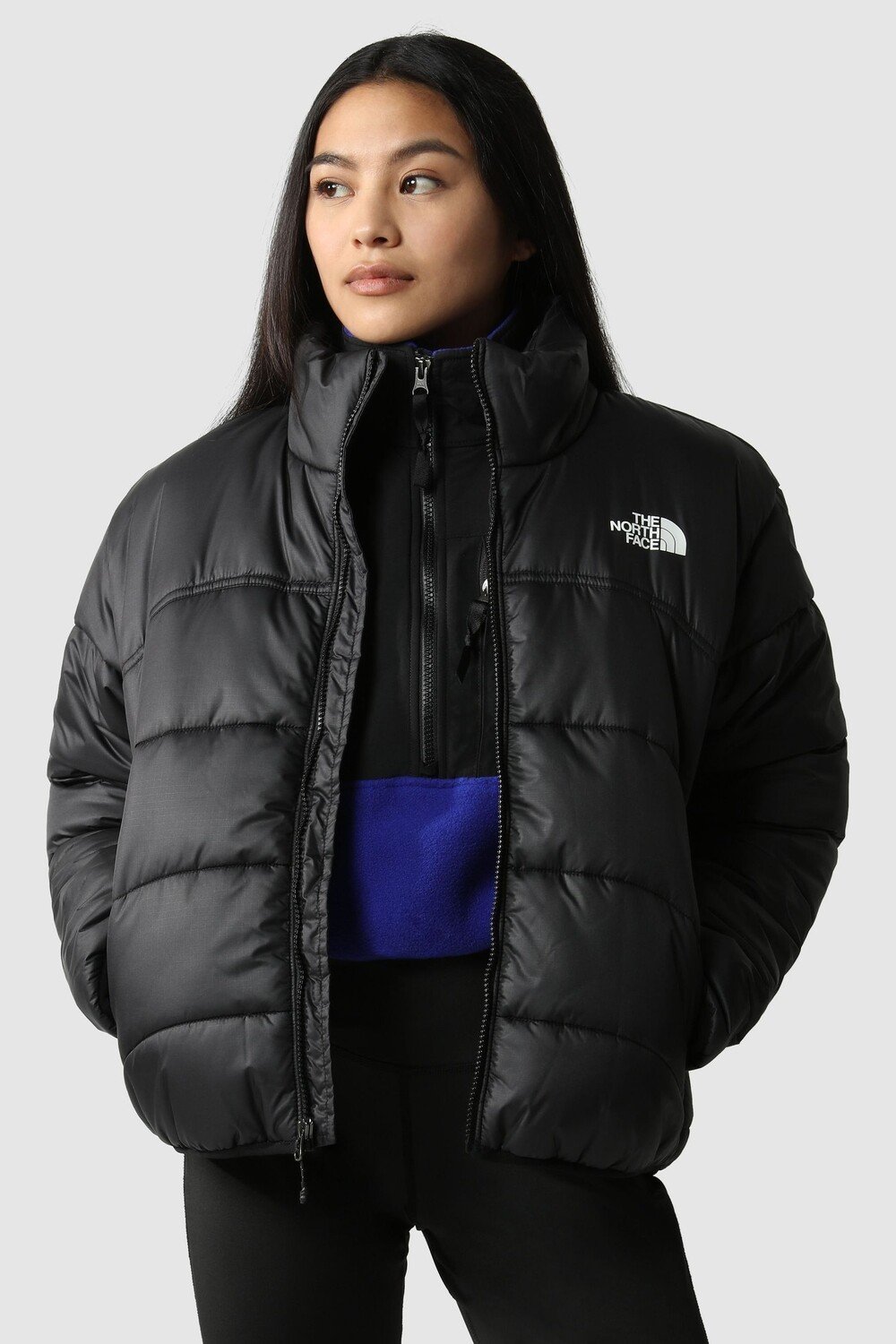 

Женский синтетический пуховик 2000 г The North Face, черный