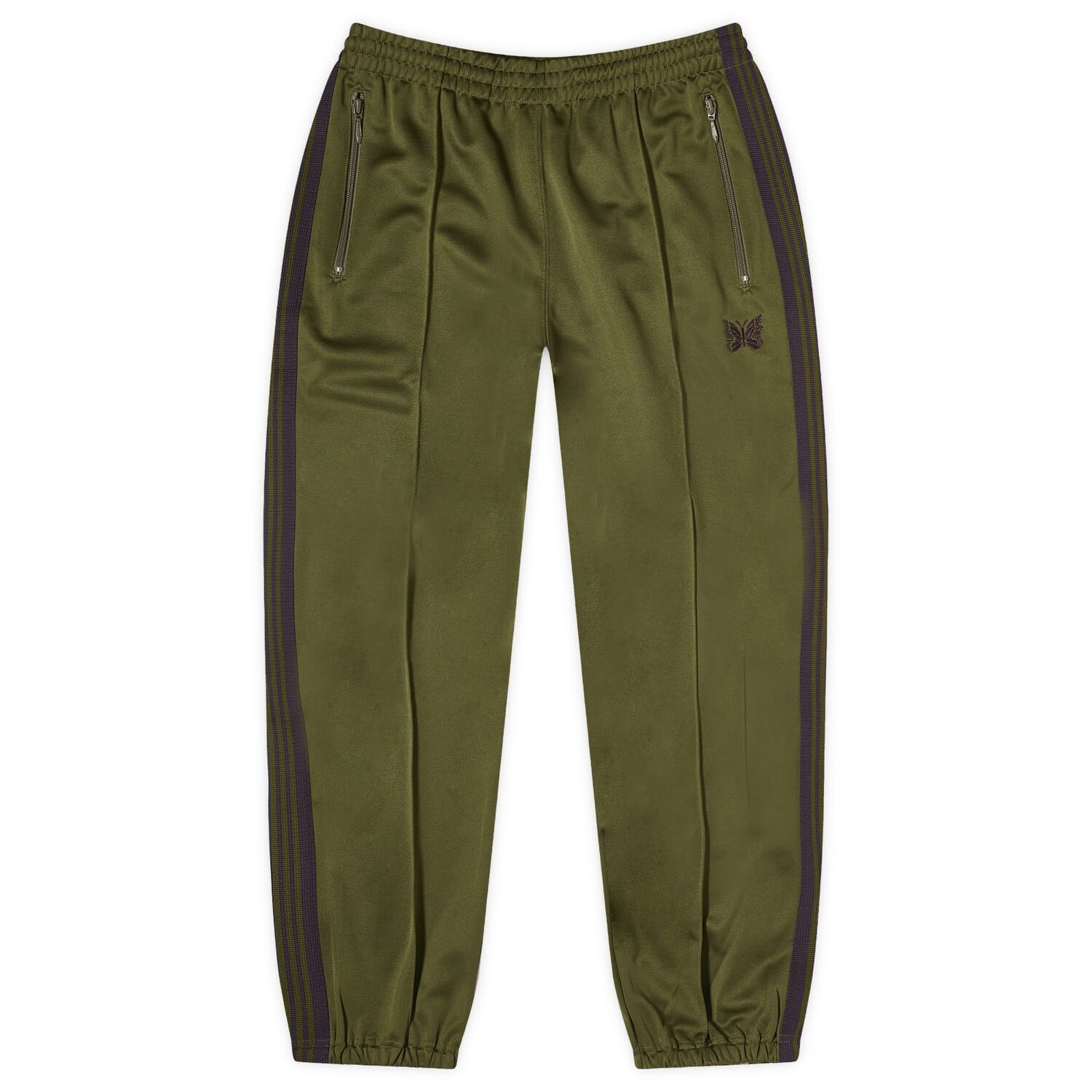 

Спортивные брюки Needles Poly Smooth Zipped Track, оливковый
