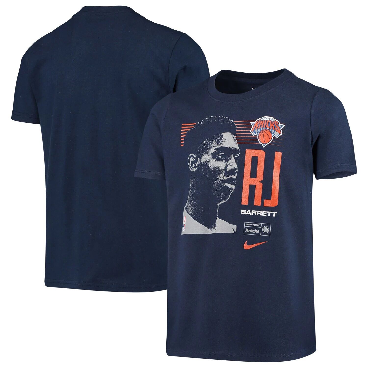 

Молодежная футболка Nike RJ Barrett New York Knicks с драфтом НБА 2019 года Nike