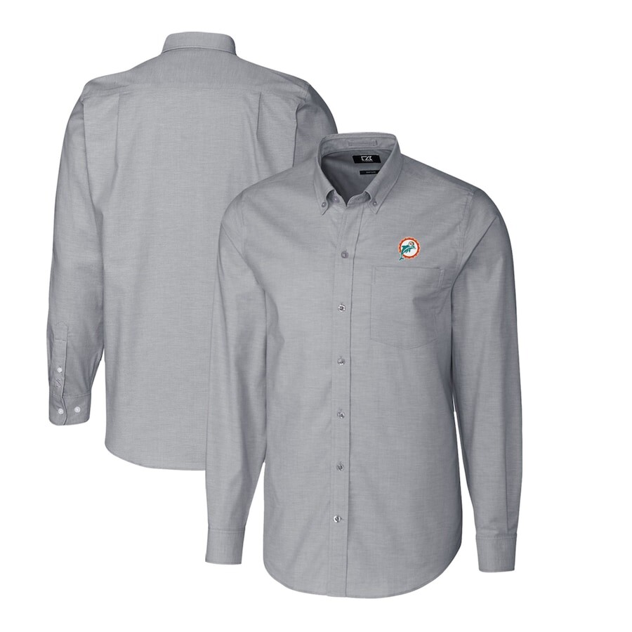 

Рубашка Cutter & Buck Miami Dolphins, угольный