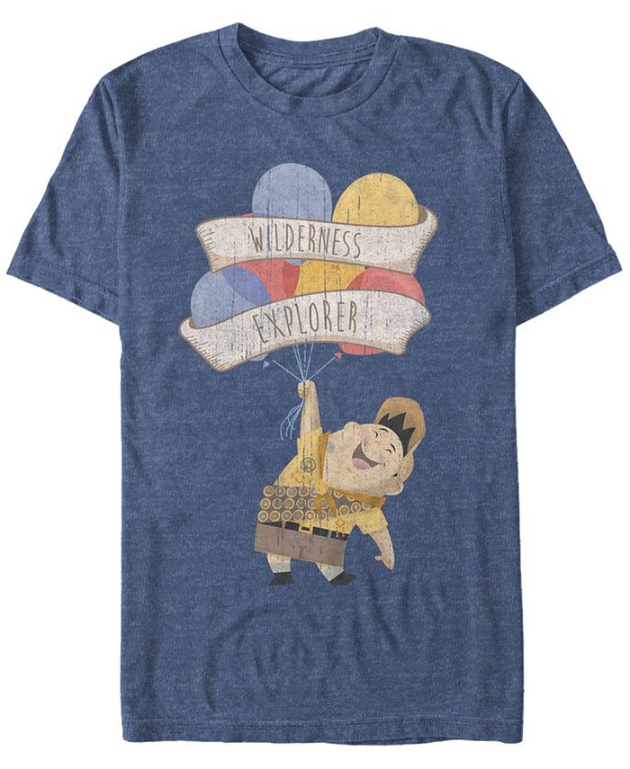 Мужская футболка Up Russell Wilderness Explorer с коротким рукавом Disney Fifth Sun, синий