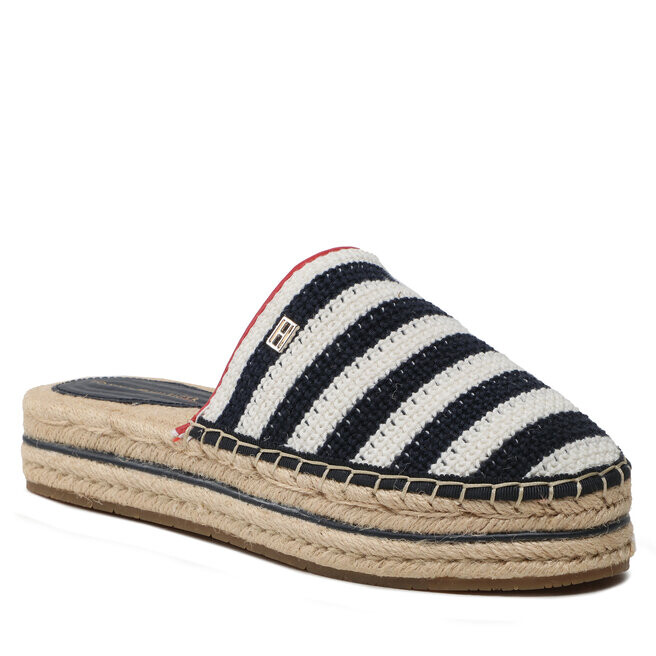 

Эспадрильи Tommy Hilfiger FeminineCrochet Mule, темно-синий/белый