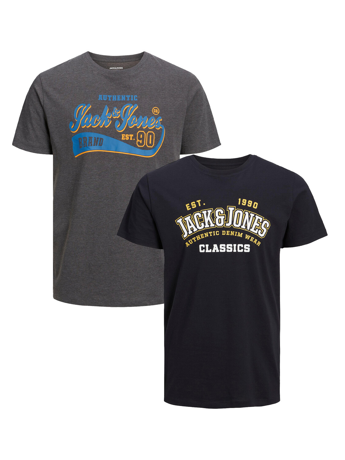 

Футболка Jack & Jones Kurzarm Basic JJELOGO, цвет Grau-Blau