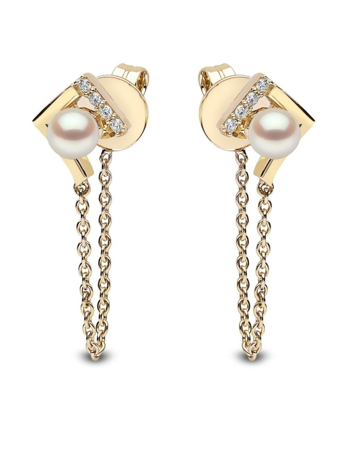 

Золотые серьги Trend с жемчугом и бриллиантами Yoko London, золотой