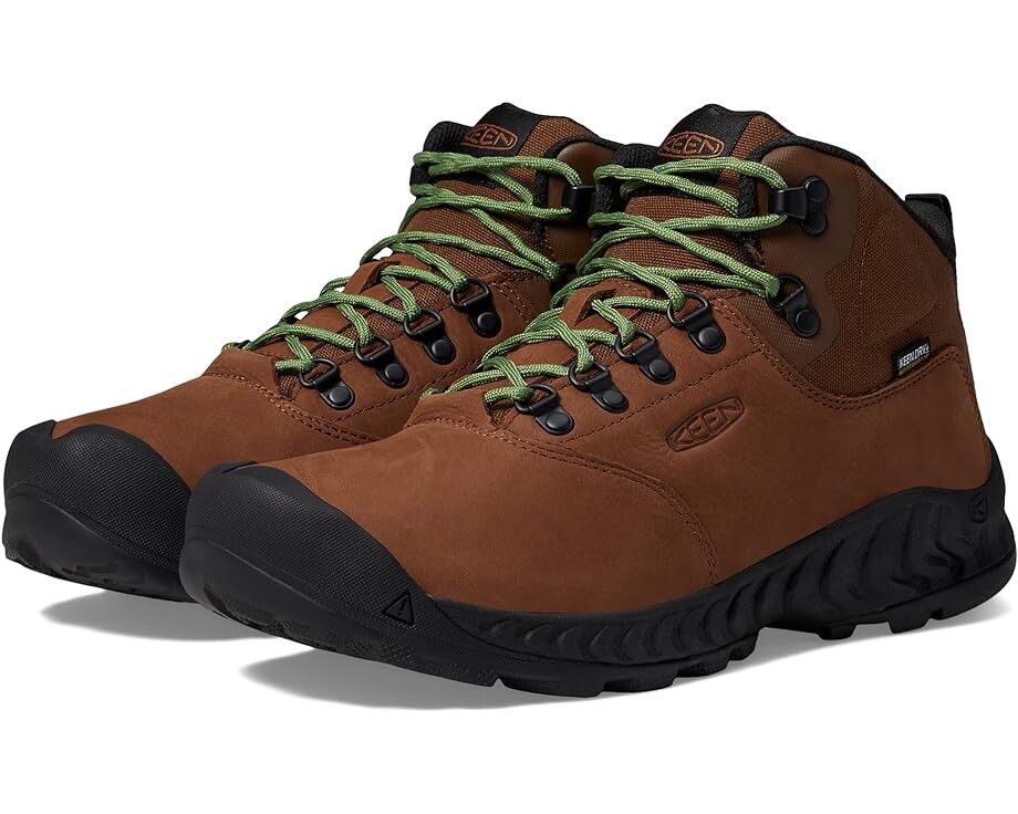 

Походные ботинки KEEN NXIS Explorer Mid Waterproof, цвет Bison/Golden Yellow