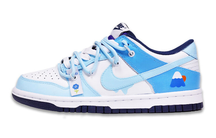 

Кроссовки Nike Dunk Low, голубой/белый