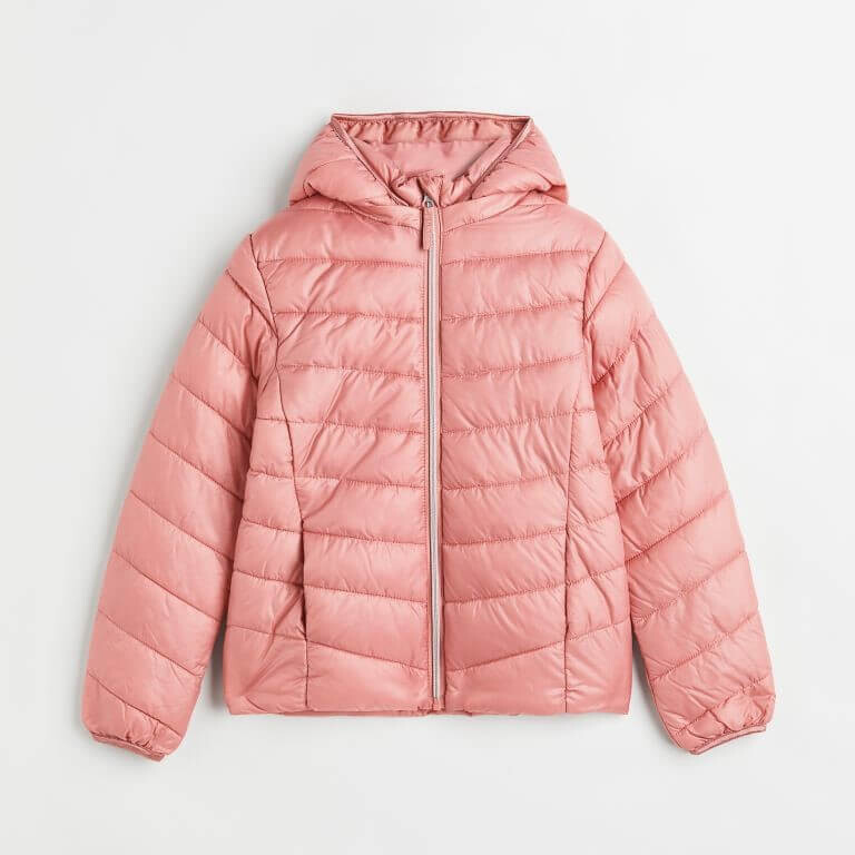 

Легкая пуховая куртка H&M, светло-розовый
