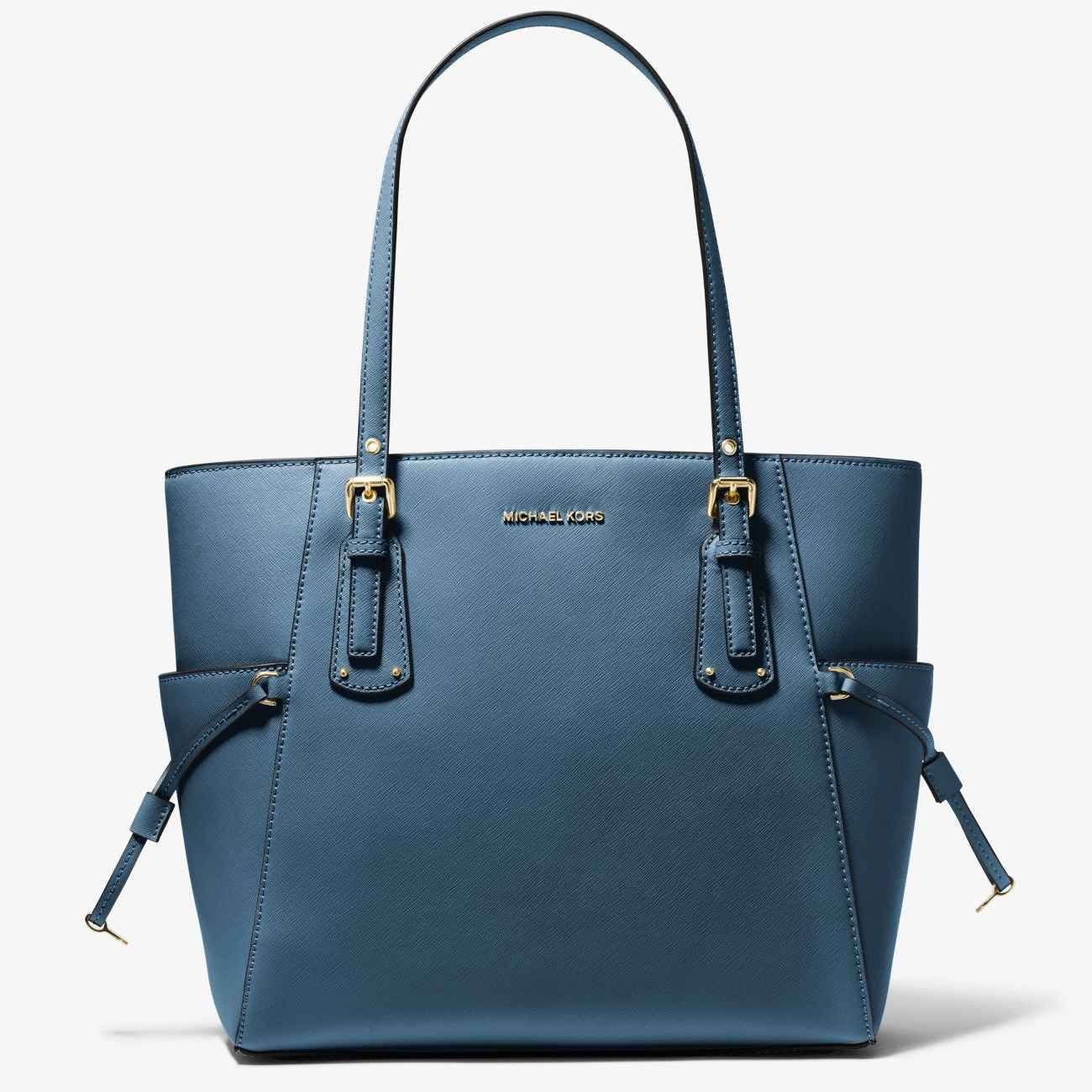 

Сумка Michael Michael Kors Voyager Small Saffiano Leather, синий