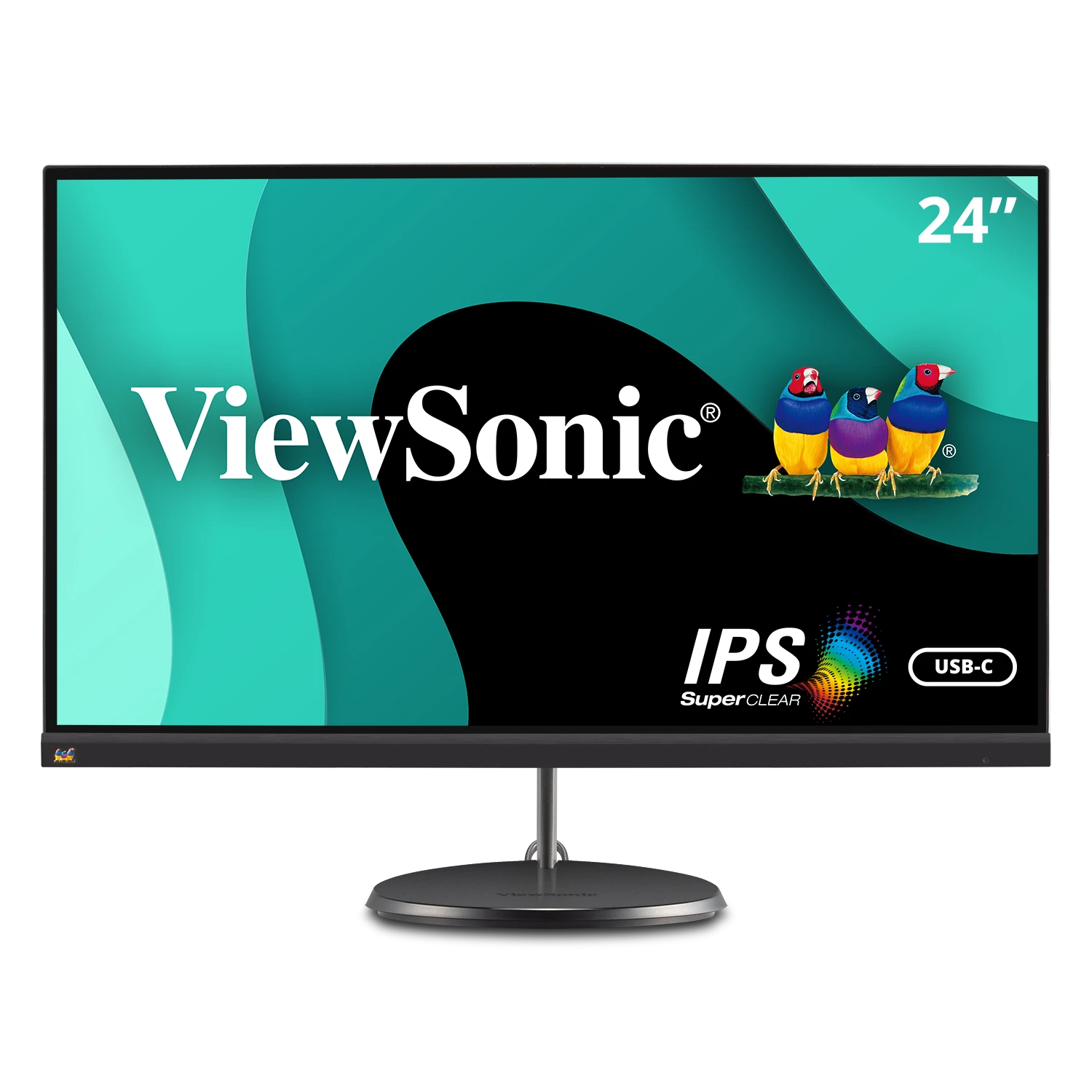 Монитор ViewSonic VX2485-MHU 24, FHD, 1920x1080, IPS, черный/серебристый цена и фото