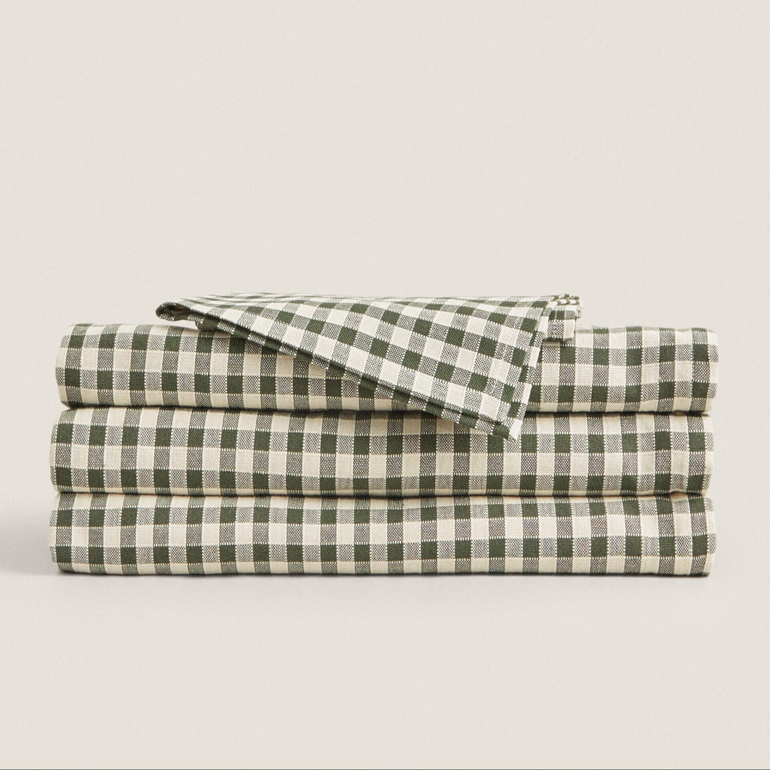 

Скатерть Zara Home Gingham Cotton, зеленый