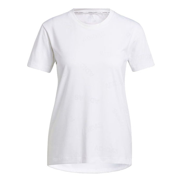 Футболка Adidas Aeroknit Tee Training Sports Quick Dry Short Sleeve White T-Shirt, Белый