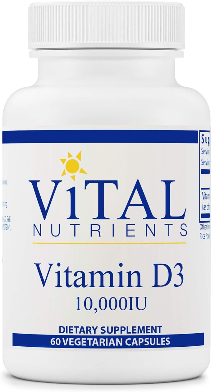 Витамин D3 Vital Nutrients Vitamin 10 000 МЕ, 60 капсул витамин d3 vital nutrients 5000 ме 90 вегетарианских капсул