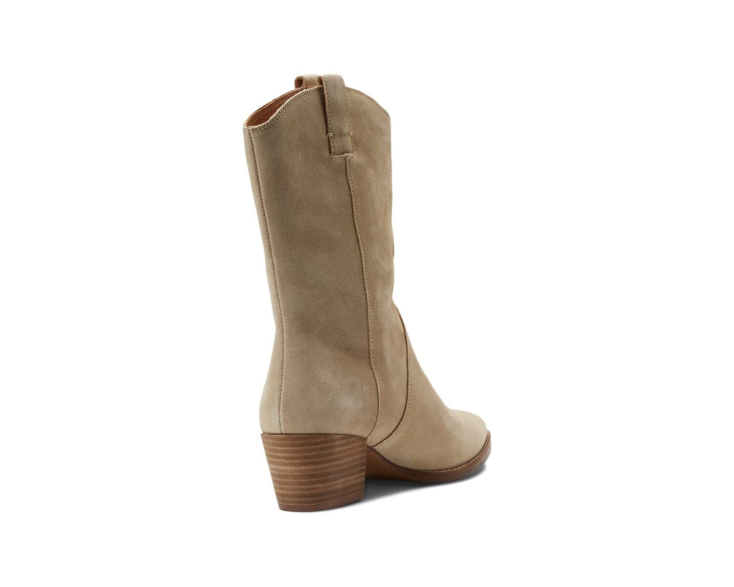 

Ботинки The Cassity Tall Western Boot in Suede Madewell, скорлупа грецкого ореха
