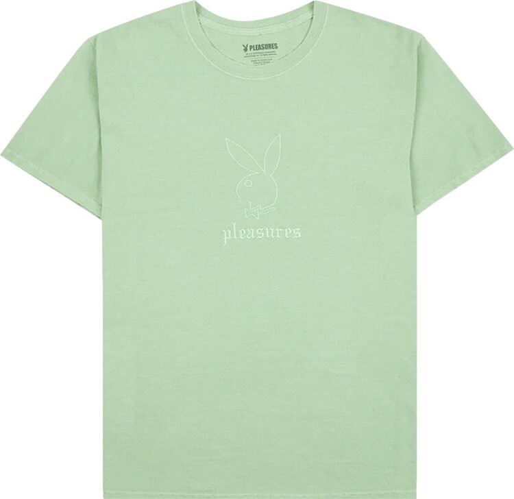 

Футболка Pleasures x Playboy Entertainment Pigment Dye T-Shirt 'Green', зеленый