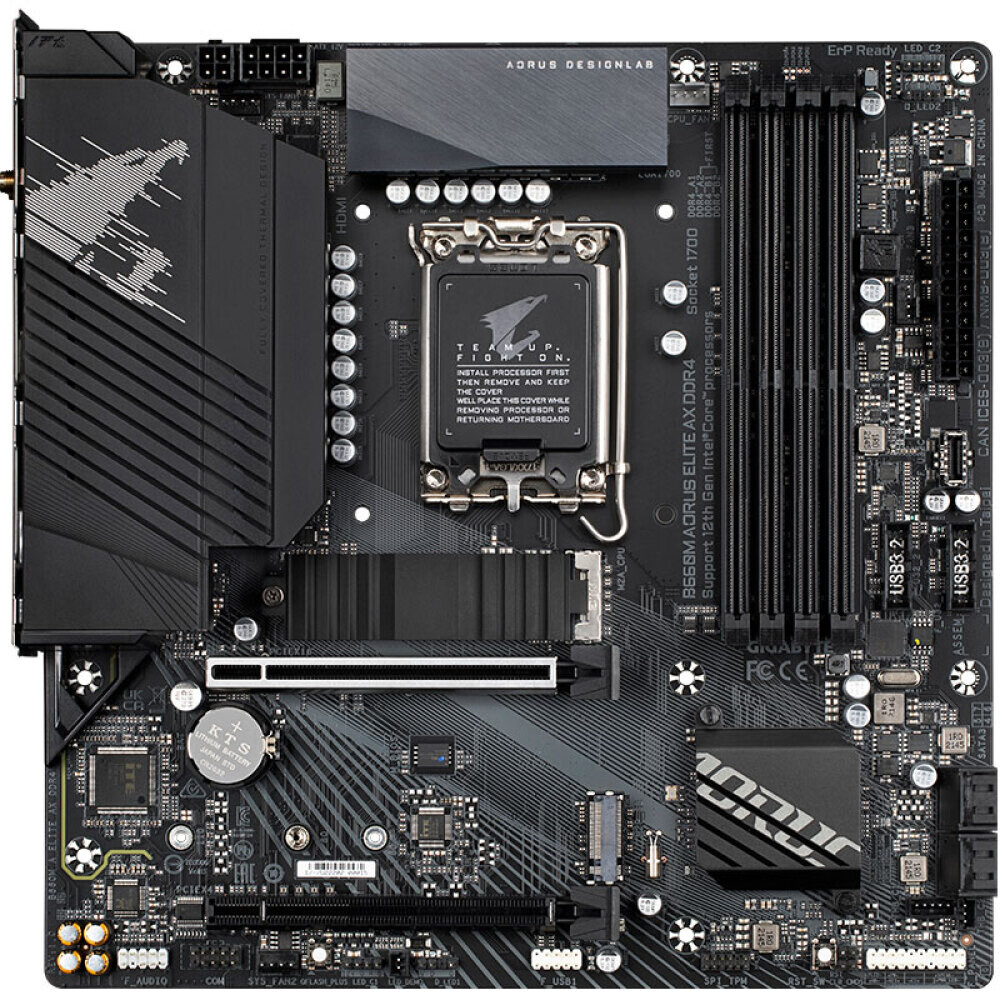

Материнская плата Gigabyte B660M AORUS ELITE AX DDR4, LGA1700, WIFI